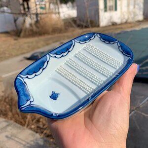 Vtg Japanese Ceramic Soap Dish